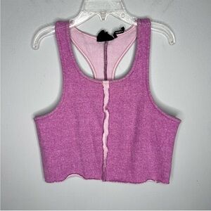 26⭐️ Out From Under Urban Outfitters Raw Hem
Cropped Tank Top Pink-Purple M22(r)